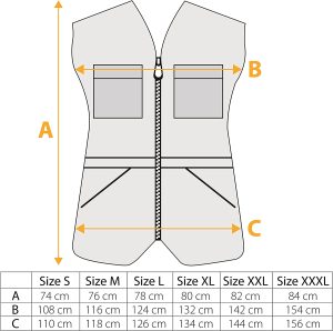 Telovnik - brezrokavnik mrežast unisex 8