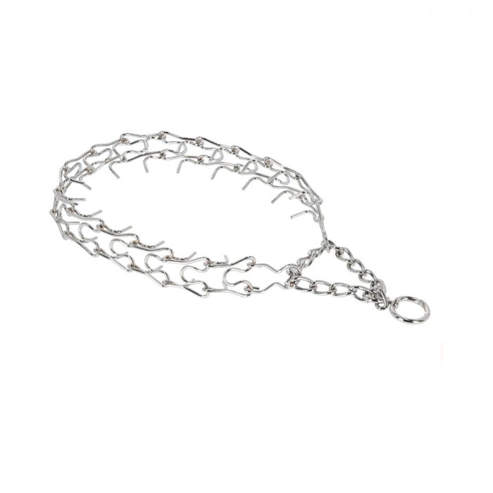 Metalna poluzatezna ogrlica davilica - SPIKED 3