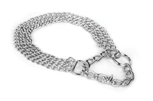 Metalna poluzatezna ogrlica davilica - TROSTRUKA 3