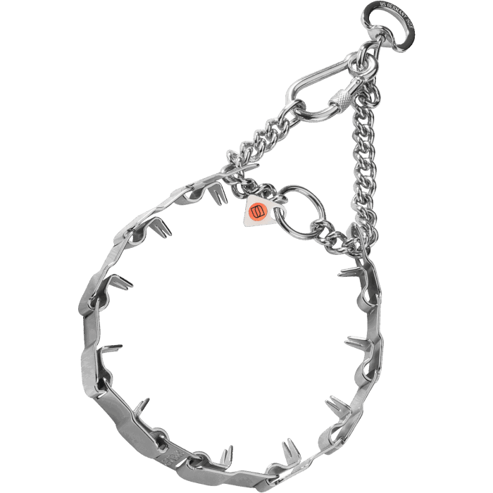 SPRENGER NeckTech SPORT poluzatezna bodljikava ogrlica srebrna 1